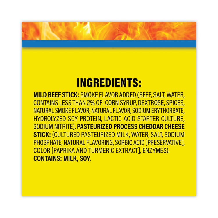 CONAGRA FOODS Beef and Cheese Meat Sticks, 1.5 oz, 18/Carton (GRR20900656) thumbnail 3