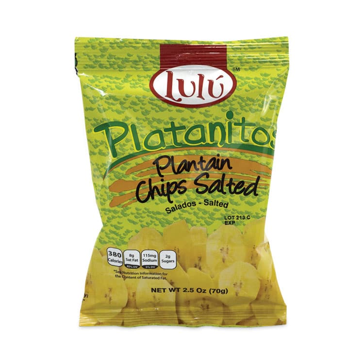 BARBERI INTERNATIONAL, Platanitos Plantain Chips, 2.5 oz/Pack, 30 Packs/Carton (GRR20902612)