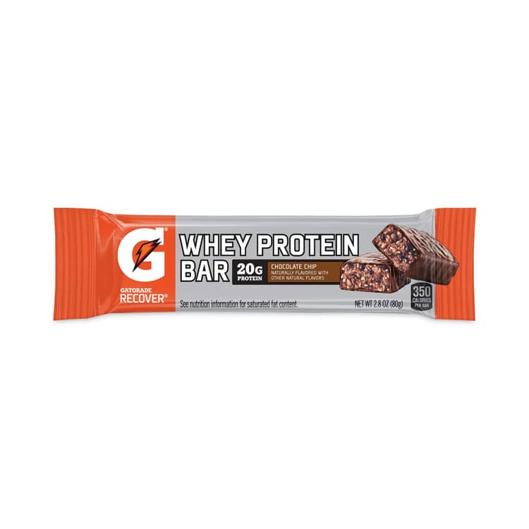 PEPSICO Recover Chocolate Chip Whey Protein Bar, 2.8 oz Bar, 12 Bars/Carton (GRR29500032)