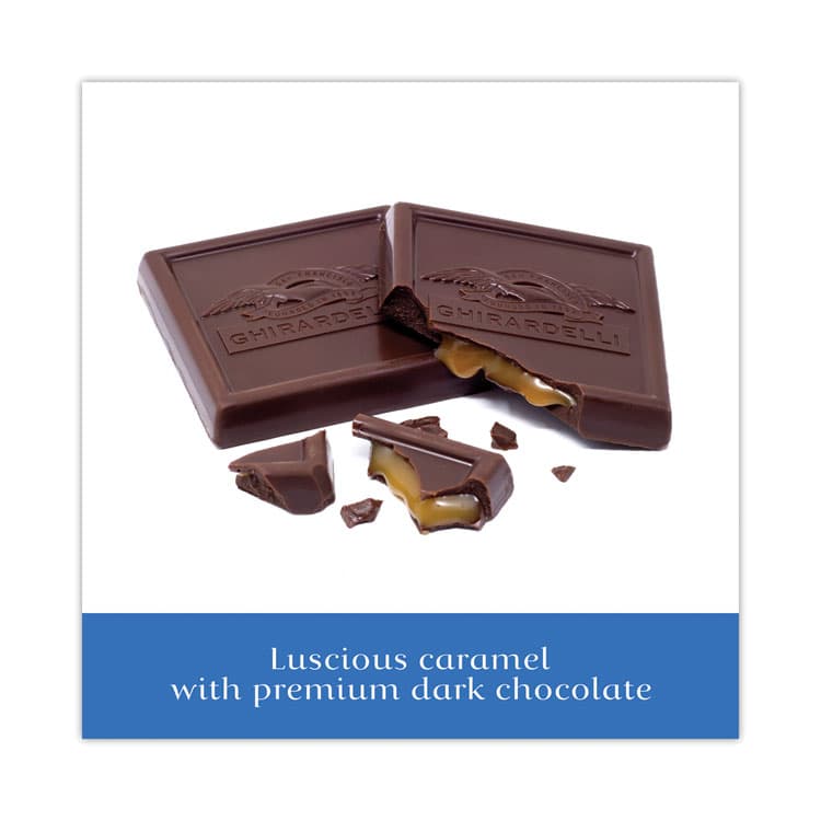 GHIRARDELLI Dark and Sea Salt Caramel Chocolate Squares, 5.32 oz Packs, 3 Count (GRR30001023) thumbnail 3