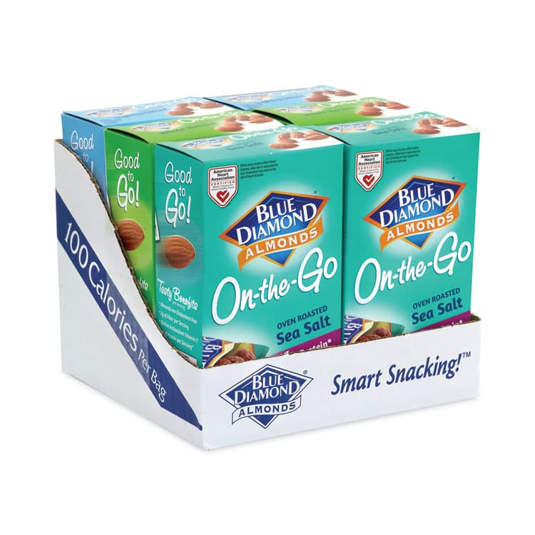 BLUE DIAMOND GROWERS Almonds Variety Pack, Assorted Flavors, 0.6 oz Pouch, 7 Pouches/Box, 6 Boxes/Carton (GRR22000796) thumbnail 4