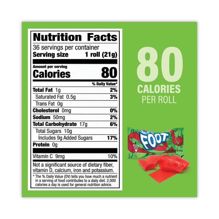 GENERAL MILLS Fruit By The Foot Variety Pack, Assorted Flavors, 0.75 oz, 36 Pouches/Carton (GRR20900408) thumbnail 3