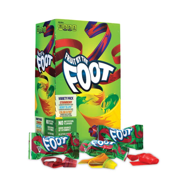 GENERAL MILLS Fruit By The Foot Variety Pack, Assorted Flavors, 0.75 oz, 36 Pouches/Carton (GRR20900408)