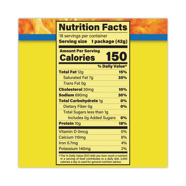 CONAGRA FOODS Beef and Cheese Meat Sticks, 1.5 oz, 18/Carton (GRR20900656) thumbnail 4