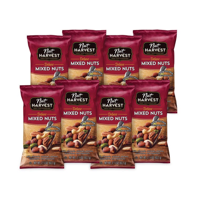 FRITO-LAY, . Deluxe Mixed Nuts, 2.25 oz Pouch, 8/Carton (GRR29500005) thumbnail 2