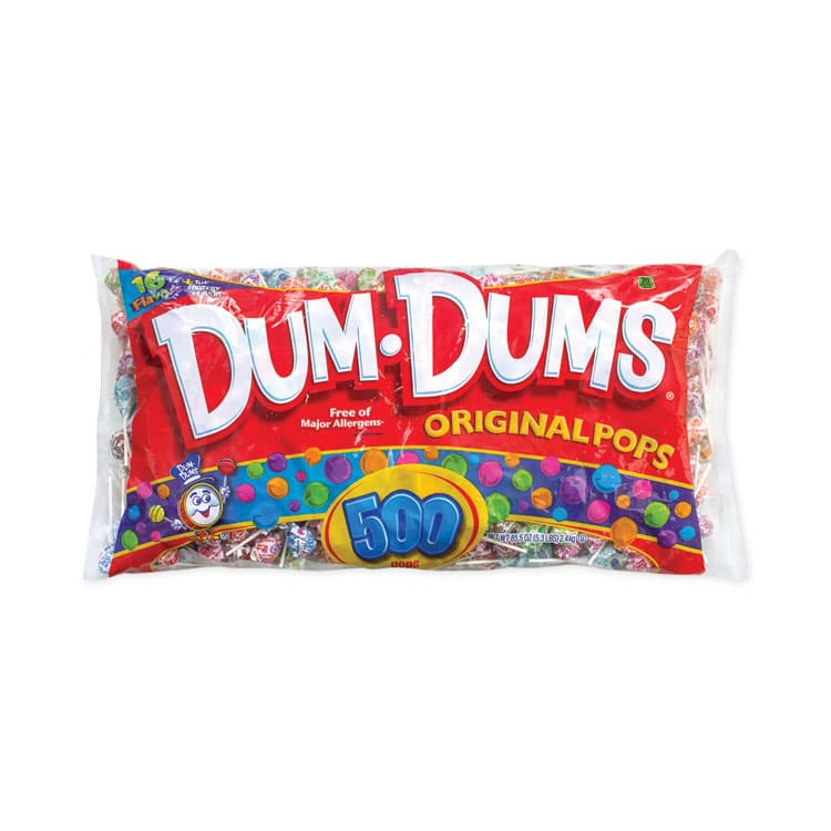 SPANGLER CANDY COMPANY Dum-Dum-Pops, 15 Assorted Flavors, 500 Pieces/Bag (GRR22000772)