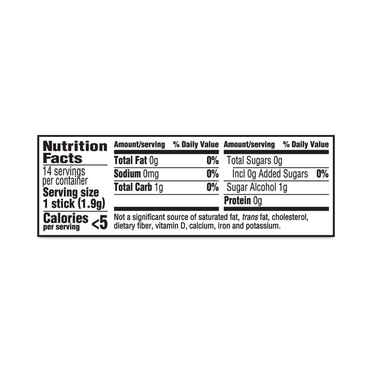 MONDELEZ INTERNATIONAL Sugar-Free Gum, Perfect Peppermint, 14 Pieces/Pack, 12 Packs/Carton (GRR20902517) thumbnail 3