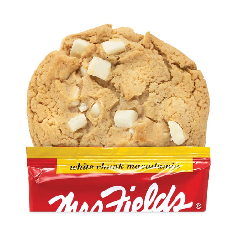 MRS. FIELD'S ORIGINAL COOKIES, . White Chunk Macadamia Cookies, 2.1 oz, Individually Wrapped Pack, White Chocolate, 12/Carton (GRR20900470) thumbnail 3