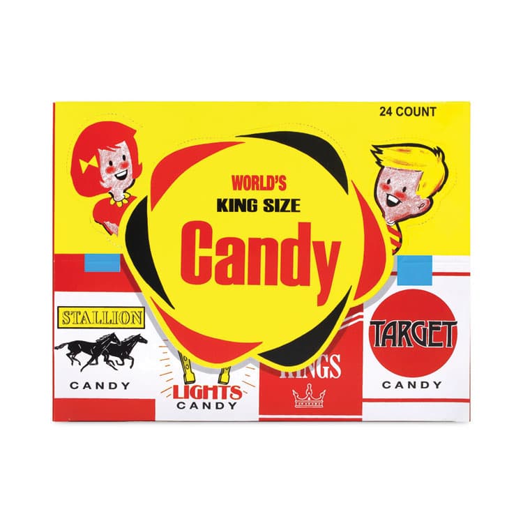 WORLD CONFECTIONS Candy Cigarettes, 1.3 oz, 24/Pack (GRR20900100)