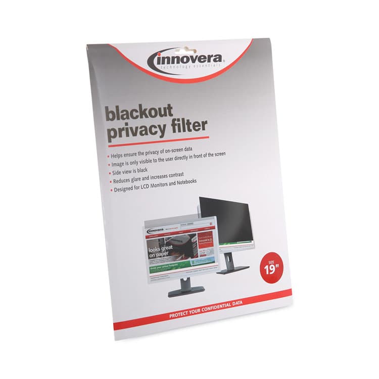 INNOVERA Blackout Privacy Filter for 19" Flat Panel Monitor (IVRBLF190) thumbnail 2