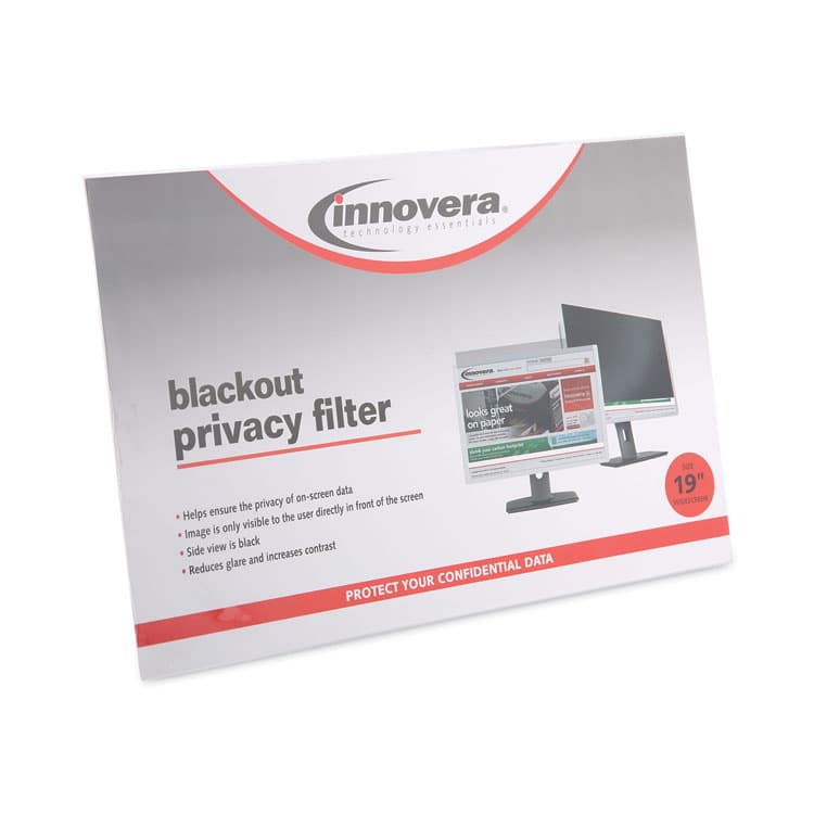 INNOVERA Blackout Privacy Filter for 19" Widescreen Flat Panel Monitor, 16:10 Aspect Ratio (IVRBLF190W) thumbnail 2