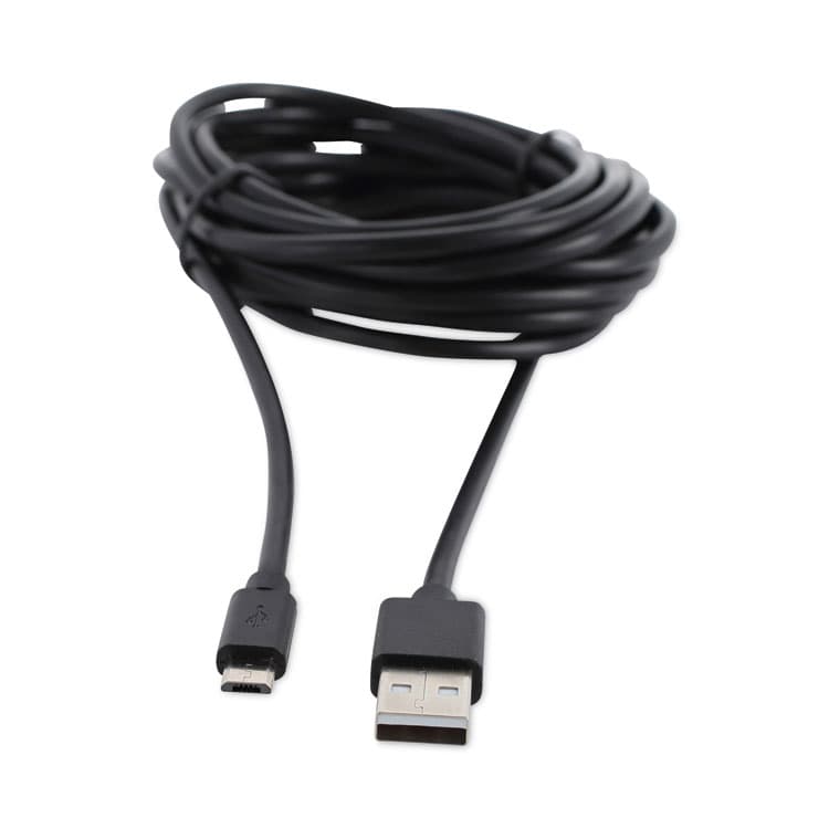 INNOVERA USB to Micro USB Cable, 10 ft, Black (IVR30013) thumbnail 2