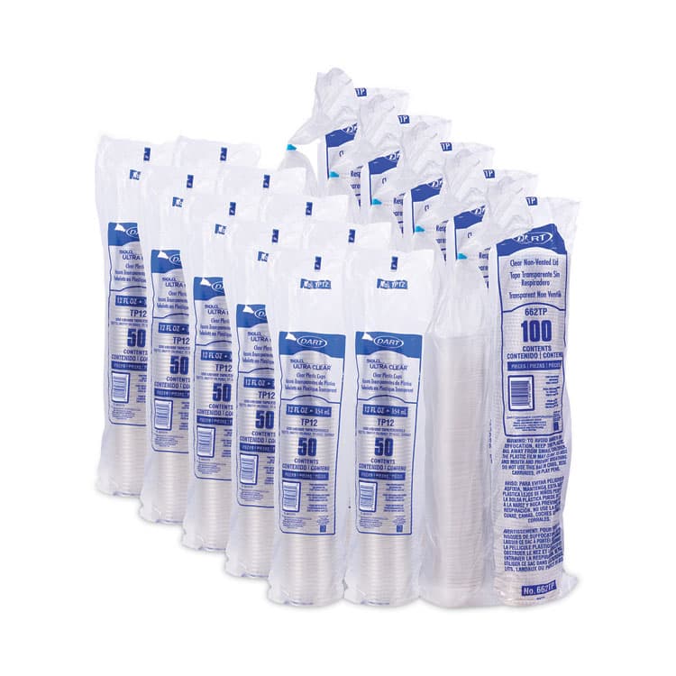 DART Clear PET Grab n Go Kit Combo with Insert, 12 oz, Plastic, Clear, 500/Carton (DCCPF35C1CP) thumbnail 4