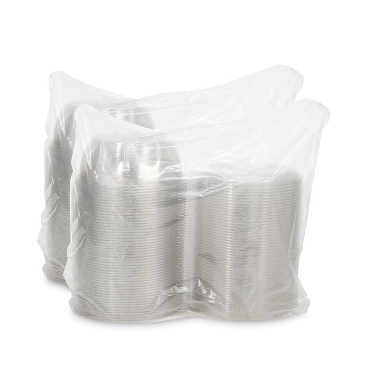 DART SafeSeal Tamper-Resistant, Tamper-Evident Bowls with Dome Lid, 64 oz, 8.9" Diameter x 4" h, Clear, Plastic, 100/Carton (DCCCTR64BD) thumbnail 4