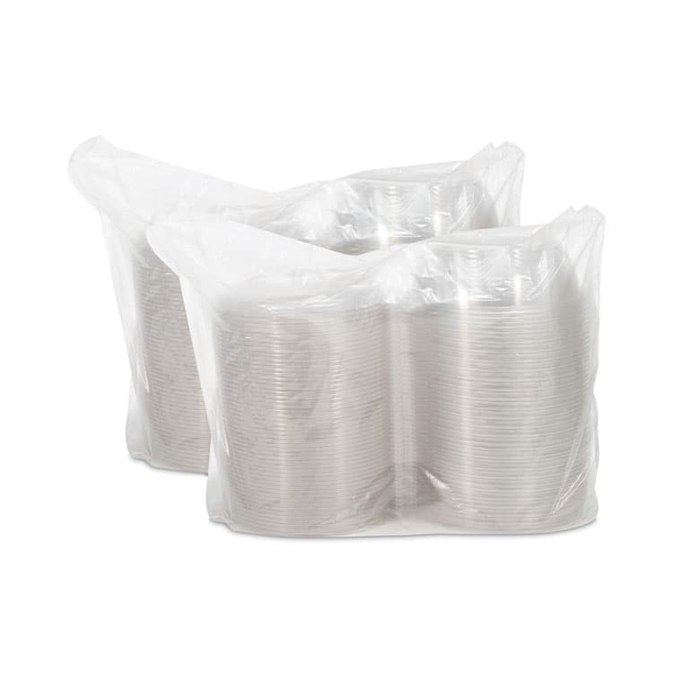 DART SafeSeal Tamper-Resistant, Tamper-Evident Bowls with Dome Lid, 48 oz, 8.9" Diameter x 3.4" h, Clear, Plastic, 100/Carton (DCCCTR48BD) thumbnail 4