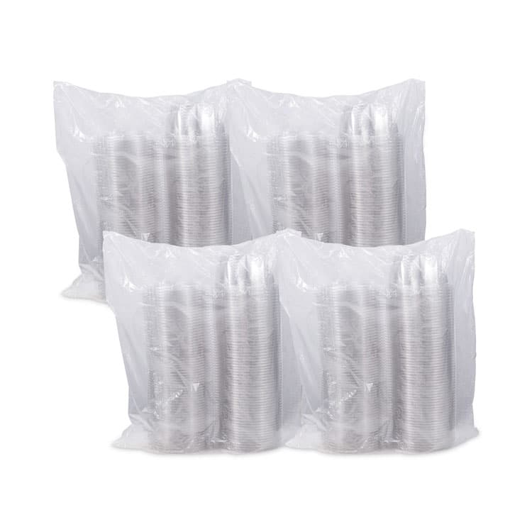 DART SafeSeal Tamper-Resistant, Tamper-Evident Bowls with Flat Lid, 16 oz, 5.5" Diameter x 2.7" h, Clear, Plastic, 240/Carton (DCCCTR16BF) thumbnail 4