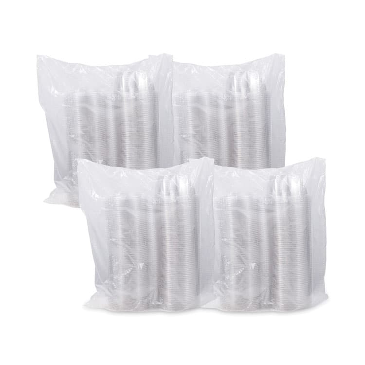 DART SafeSeal Tamper-Resistant, Tamper-Evident Bowls with Dome Lid, 16 oz, 5.5" Diameter x 3.1" h, Clear, Plastic, 240/Carton (DCCCTR16BD) thumbnail 4