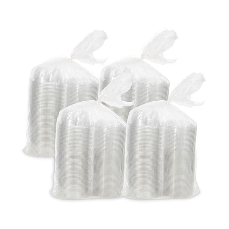 DART SafeSeal Tamper-Resistant, Tamper-Evident Bowls with Dome Lid, 8 oz, 5.5" Diameter x 2.1" h, Clear, Plastic, 240/Carton (DCCCTR8BD) thumbnail 4