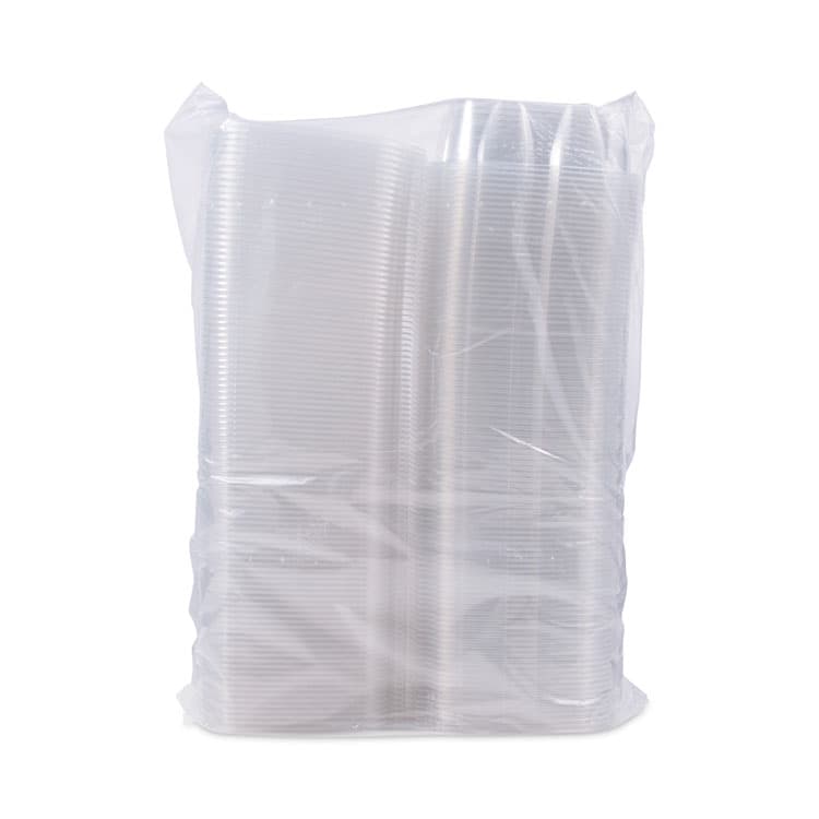 DART ClearPac SafeSeal Tamper-Resistant/Evident Containers, Flat Lid, 48 oz, Clear, Plastic, 100/Bag, 2 Bags/Carton (DCCCH48DEF) thumbnail 3