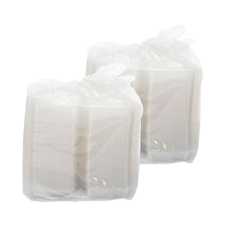 DART StayLock Clear Hinged Lid Containers, 50.2 oz, 6.8 x 13.4 x 2.6, Plastic, 200/Carton (DCCC90UT1) thumbnail 4