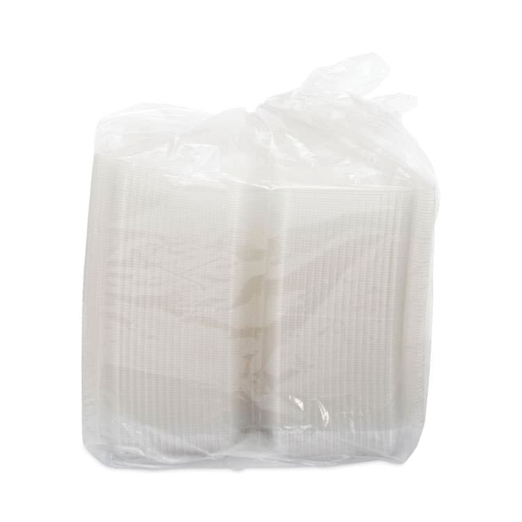 DART StayLock Clear Hinged Lid Containers, 50.2 oz, 6.8 x 13.4 x 2.6, Plastic, 200/Carton (DCCC90UT1) thumbnail 3