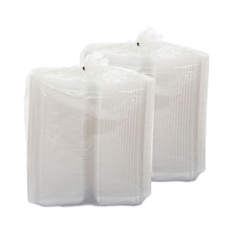 DART StayLock Clear Hinged Lid Containers, 9.4 x 6.8 x 2.1, Clear, Plastic, 250/Carton (DCCC30UT1) thumbnail 3