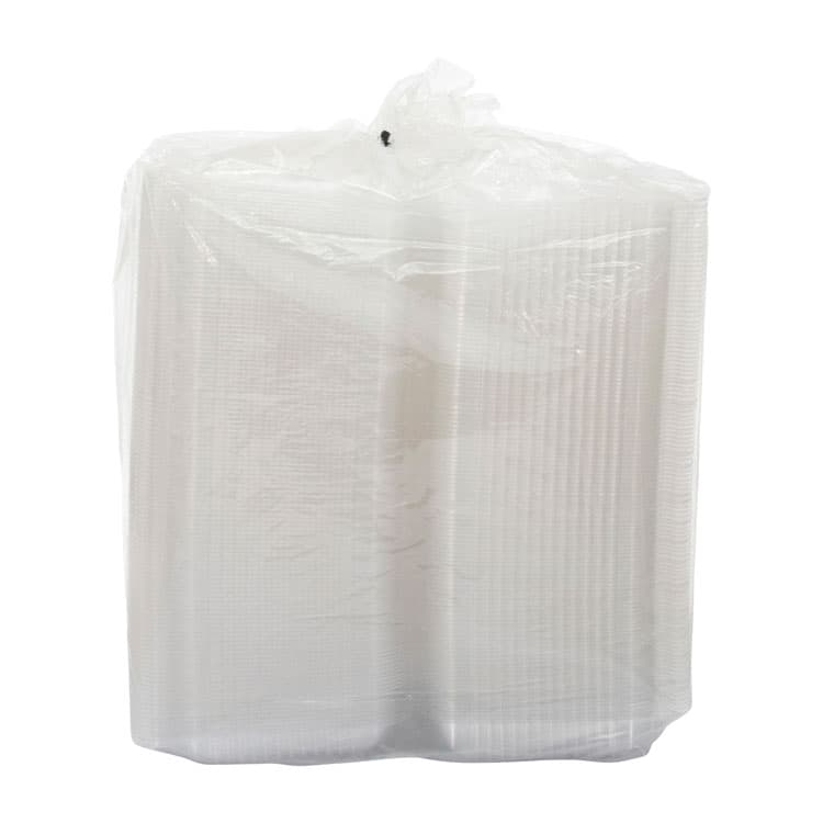 DART StayLock Clear Hinged Lid Containers, 9.4 x 6.8 x 2.1, Clear, Plastic, 250/Carton (DCCC30UT1) thumbnail 2