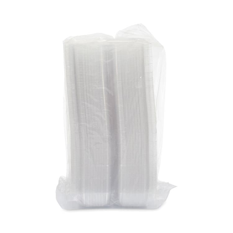 DART StayLock Clear Hinged Lid Containers, 4.5 x 8.5 x 3.6, Clear, Plastic, 250/Carton (DCCC19UT1) thumbnail 2