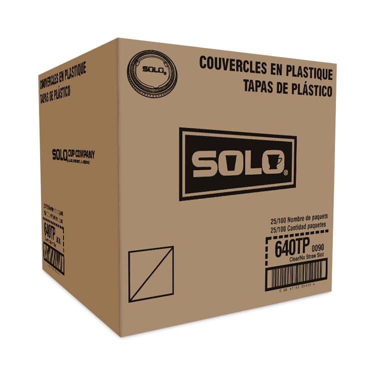 DART Non-Vented Cup Lids, Fits 12 oz Cold Cups, Plastic, Clear, 2,500/Carton (DCC640TP) thumbnail 2