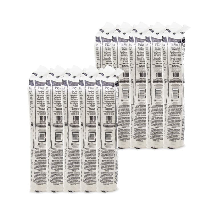 DART Prima Strawless Plastic Lids, Fits 12 oz to 26 oz Cold Cups, Clear, 1,000/Carton (DCC626NSL) thumbnail 4