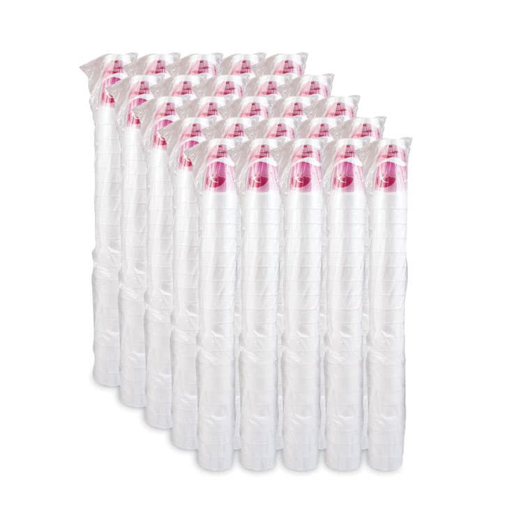 DART Horizon Hot/Cold Foam Drinking Cups, 24 oz, Mauve, 20/Bag, 25 Bags/Carton (DCC24J16H) thumbnail 4