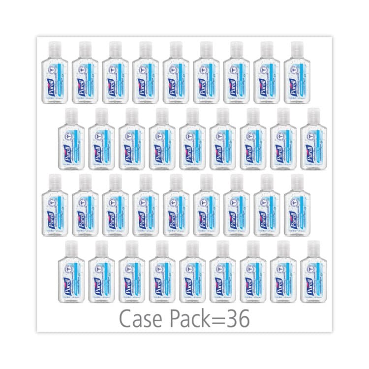 GO-JO INDUSTRIES Advanced Hand Sanitizer Refreshing Gel, 1 oz Flip-Cap Bottle with Display Box, Clean Scent, 36/Bowl (GOJ390136BWL) thumbnail 2