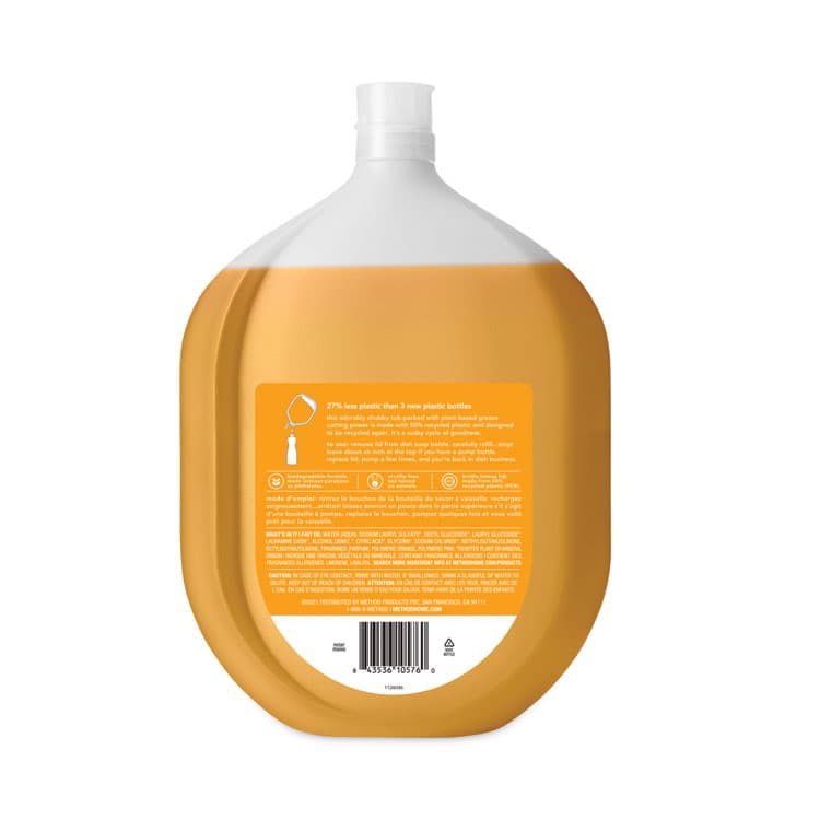 METHOD PRODUCTS . Dish Soap Refill Tub, Clementine Scent, 54 oz Tub, 4/Carton (MTH10576) thumbnail 2