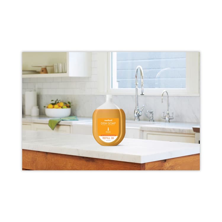 METHOD PRODUCTS . Dish Soap Refill Tub, Clementine Scent, 54 oz Tub, 4/Carton (MTH10576) thumbnail 3