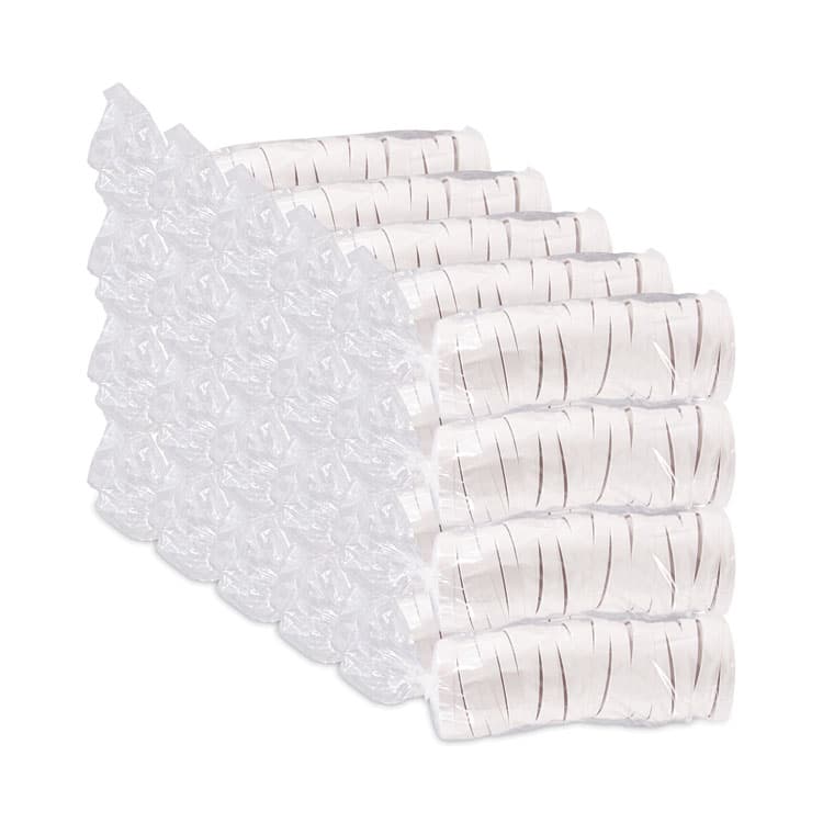 DART Spiral-Wound Paper Hot Cup Lids, Fits 16 oz Hot Cups, Paper, White, 25/Sleeve, 20 Sleeves/Carton (SCCCA16A) thumbnail 4