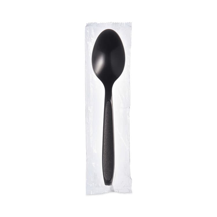 DART Reliance Mediumweight Cutlery, Spoon, Plastic, Black, 1,000/Carton (SCCRSK3) thumbnail 3