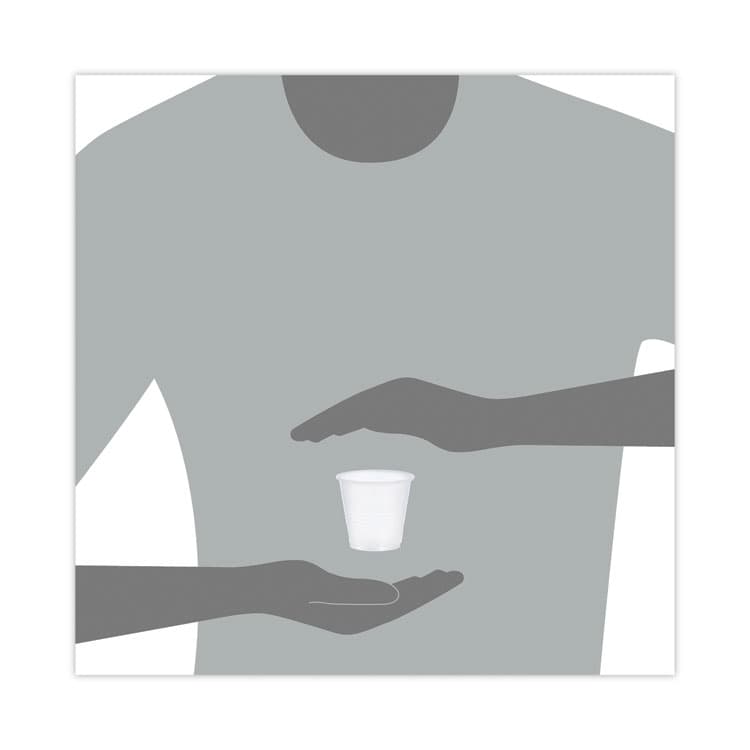 DART High-Impact Polystyrene Cold Cups, 3.5 oz, Plastic, Translucent, 100/Pack (DCCY35PK) thumbnail 3