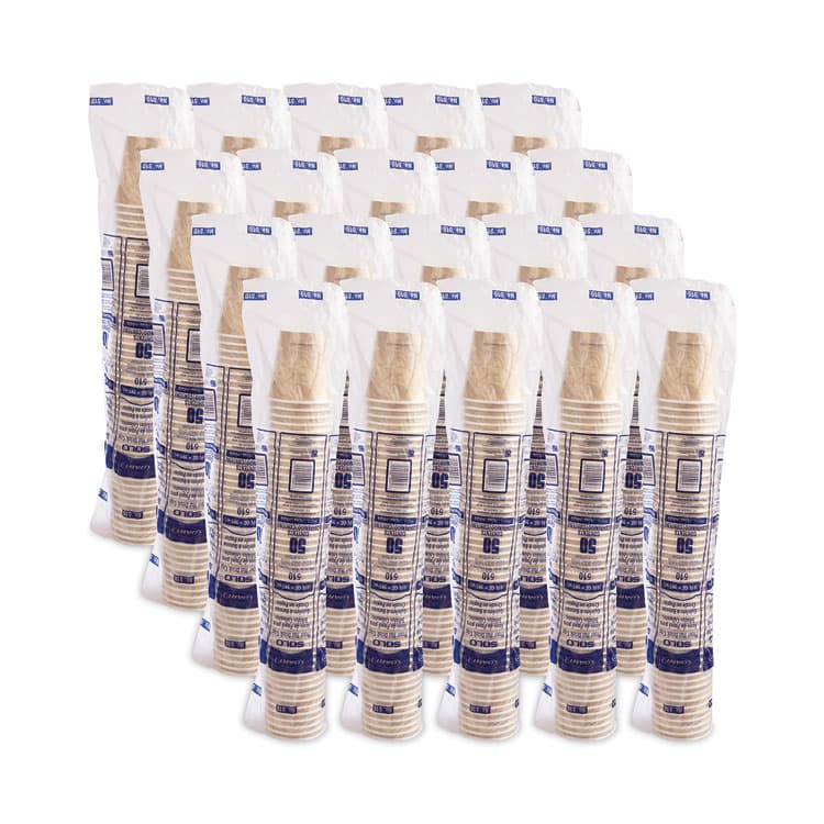 DART Mistique Hot Paper Cups, 10 oz, Brown, 1,000/Carton (SCC510MS) thumbnail 4