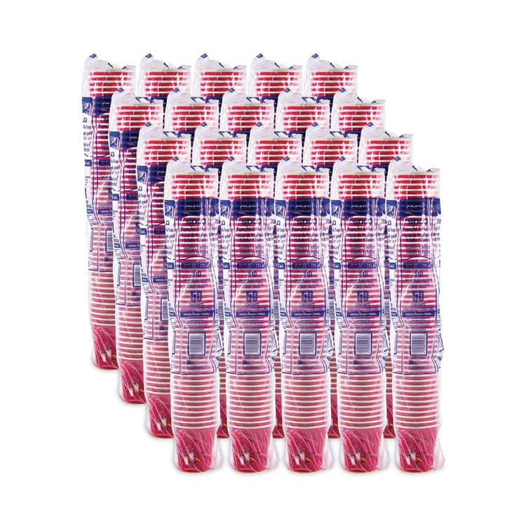 DART Paper Hot Drink Cups in Bistro Design, 3.54" Diameter x 3.61" h, 10 oz, Maroon, 1,000/Carton (SCC510SI) thumbnail 4