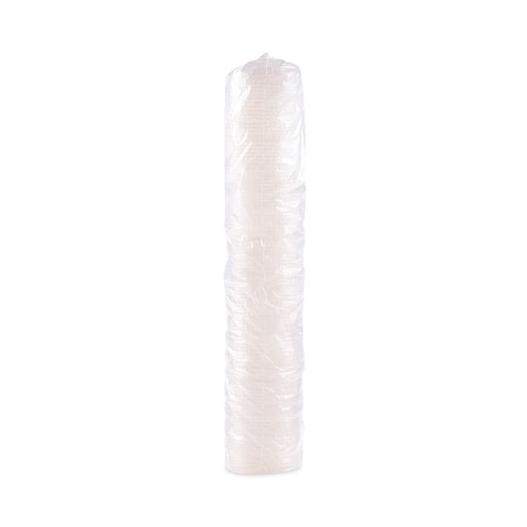DART Polystyrene Plastic Flat Straw-Slot Cold Cup Lids, Fits 28 oz Cold Cups, Translucent, 960/Carton (SCCL28BNR) thumbnail 3