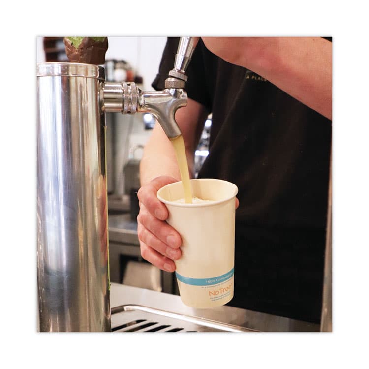 WORLD CENTRIC NoTree Paper Cold Cups, 16 oz, Natural, 1,000/Carton (WORCUSU16C) thumbnail 2