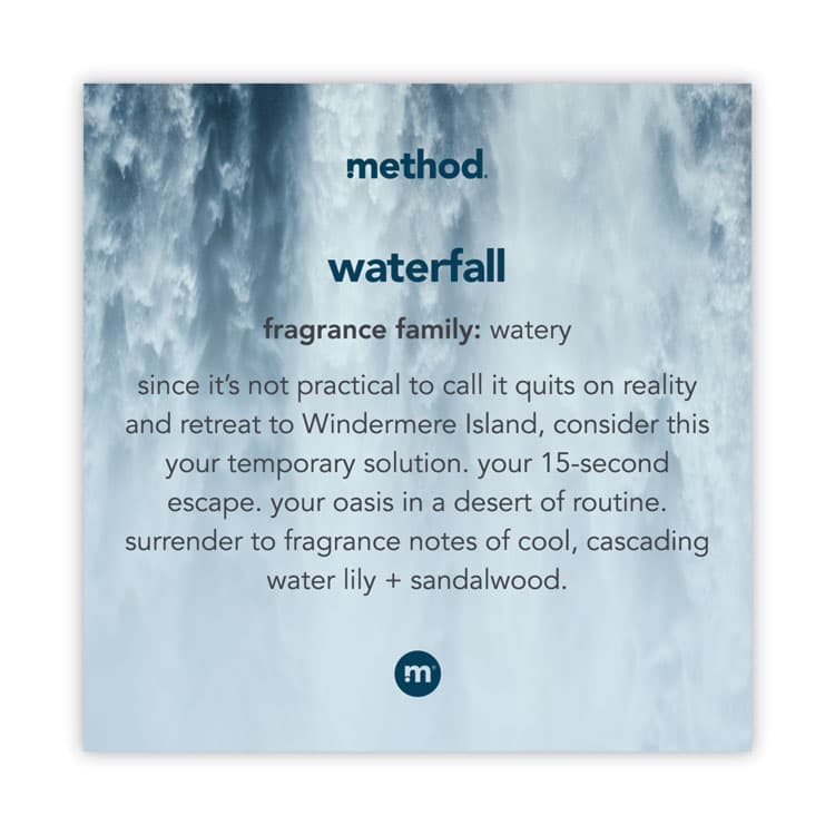 METHOD PRODUCTS . Foaming Hand Wash, Waterfall Scent, 10 oz, 6/Carton (MTH01160) thumbnail 2