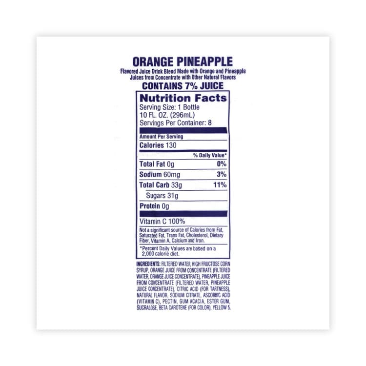 DR PEPPER SNAPPLE GROUP, . Fruit Juice Variety Pack, Fruit Punch, Grape, and Orange Pineapple, 10 oz Bottles, 24/Carton (GRR90000105) thumbnail 3