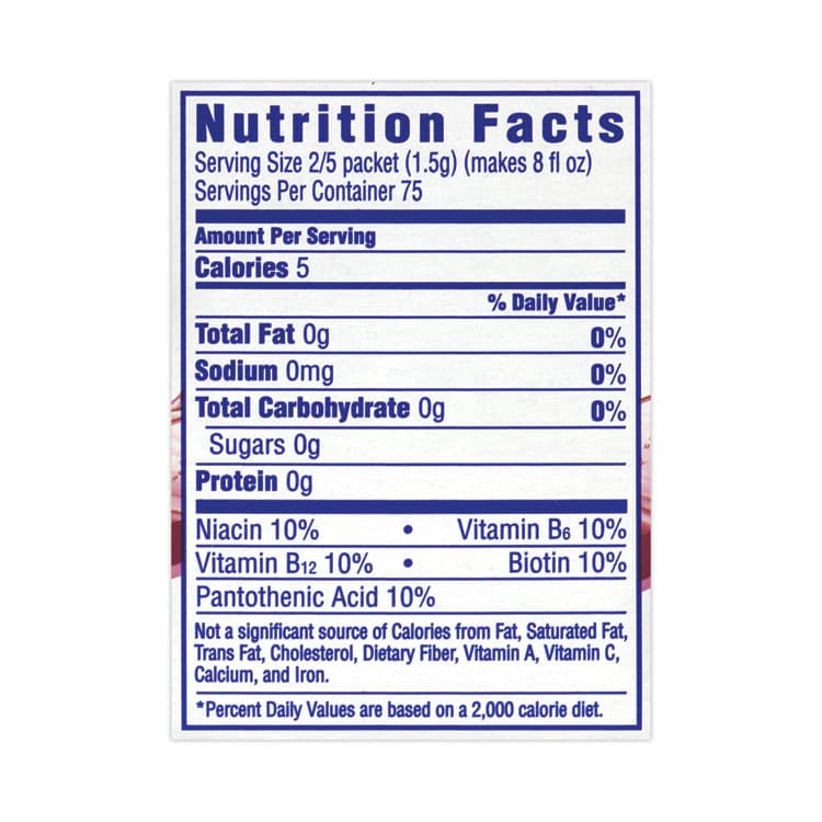 KRAFT FOODS, On-The-Go Sugar-Free Drink Mix, Wild Strawberry Energy, 0.13 oz Single-Serving, 30/Pack, 2 Packs/Carton (GRR30700158) thumbnail 2