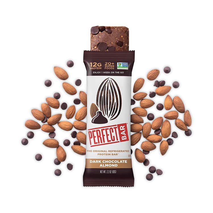 PERFECT SNACKS Refrigerated Protein Bar, Dark Chocolate Almond, 2.2 oz Bar, 16/Carton (GRR30700246) thumbnail 2