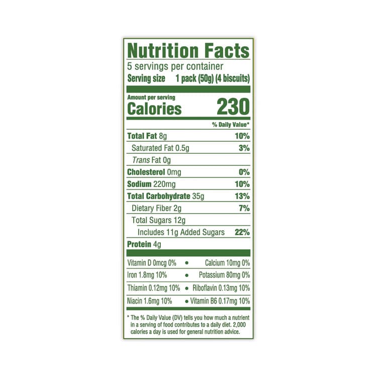 MONDELEZ INTERNATIONAL Cranberry Orange Crunchy Breakfast Biscuits, 1.76 oz Packet of 6, 5 Packs/Box, 6 Boxes/Carton (GRR30700145) thumbnail 2