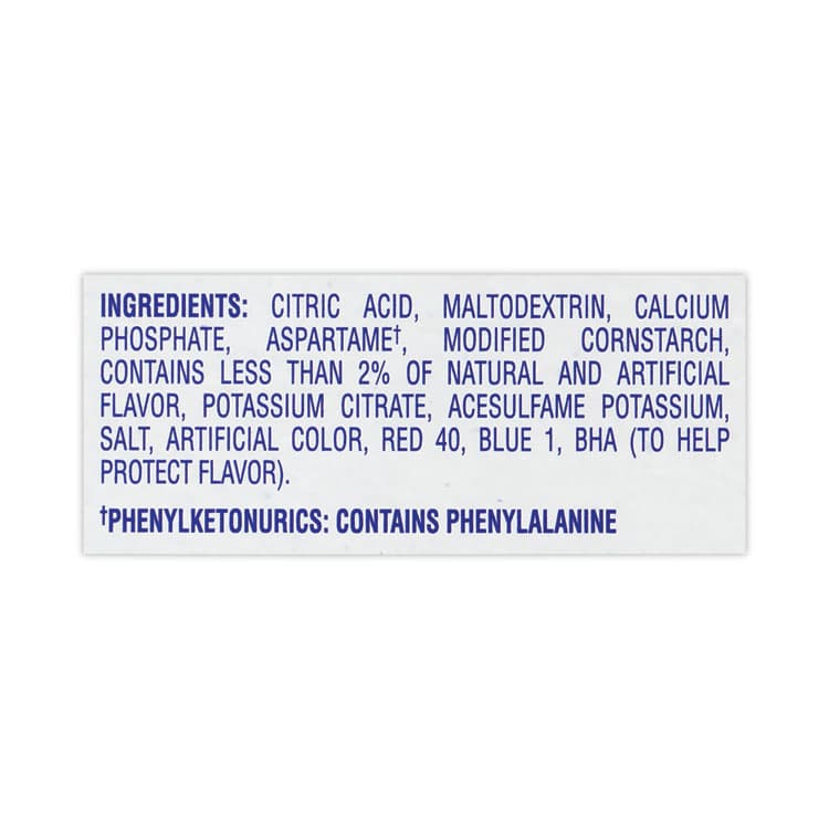 KRAFT FOODS, On-The-Go Sugar-Free Drink Mix, Fruit Punch, 0.11 oz Single-Serving Tubes, 30/Box, 2 Boxes/Carton (GRR30700156) thumbnail 3