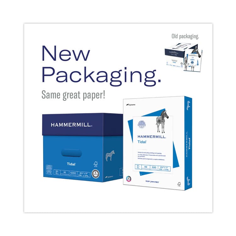 HAMMERMILL/HP EVERYDAY PAPERS Tidal Print Paper, 92 Bright, 20 lb Bond Weight, 8.5 x 11, White, 500 Sheets/Ream, 10 Reams/Carton (HAM162008) thumbnail 2