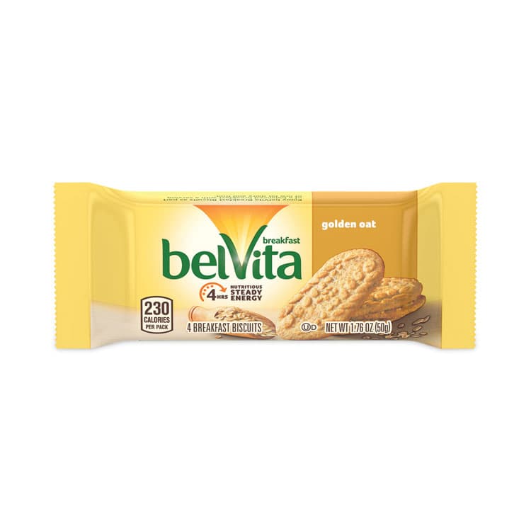 NABISCO FOOD GROUP belVita Breakfast Biscuits, Golden Oat, 1.76 oz Packet of 4, 12 Packets/Box, 3 Boxes/Carton (GRR30700147)