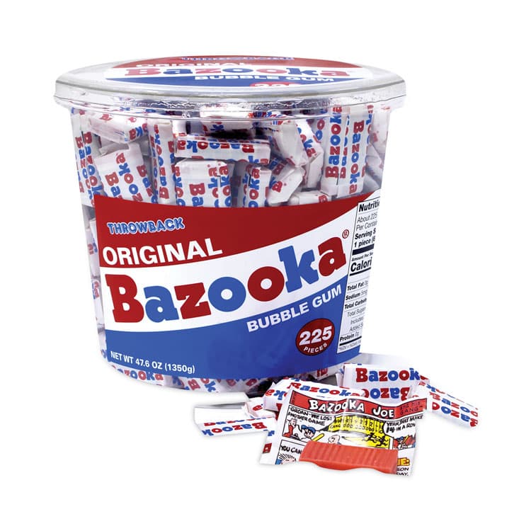 THE TOPPS COMPANY Original Bubble Gum Tub, 47.6 oz Tub, 225 Pieces (GRR20900351) thumbnail 3